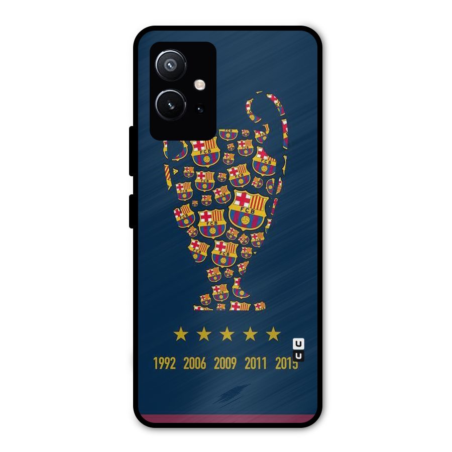 Trophy Team Metal Back Case for Vivo Y75 5G