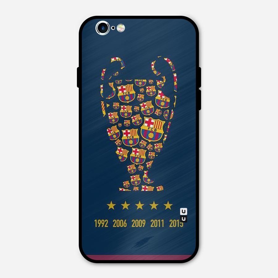 Trophy Team Metal Back Case for iPhone 6 6s