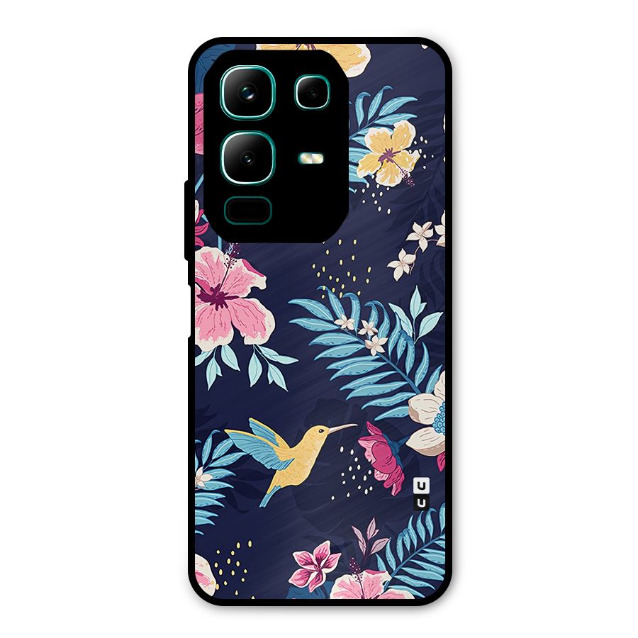 Tropical Flamingo Pattern Metal Back Case for Infinix Note 50x
