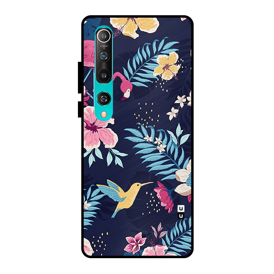Tropical Flamingo Pattern Metal Back Case for Mi 10