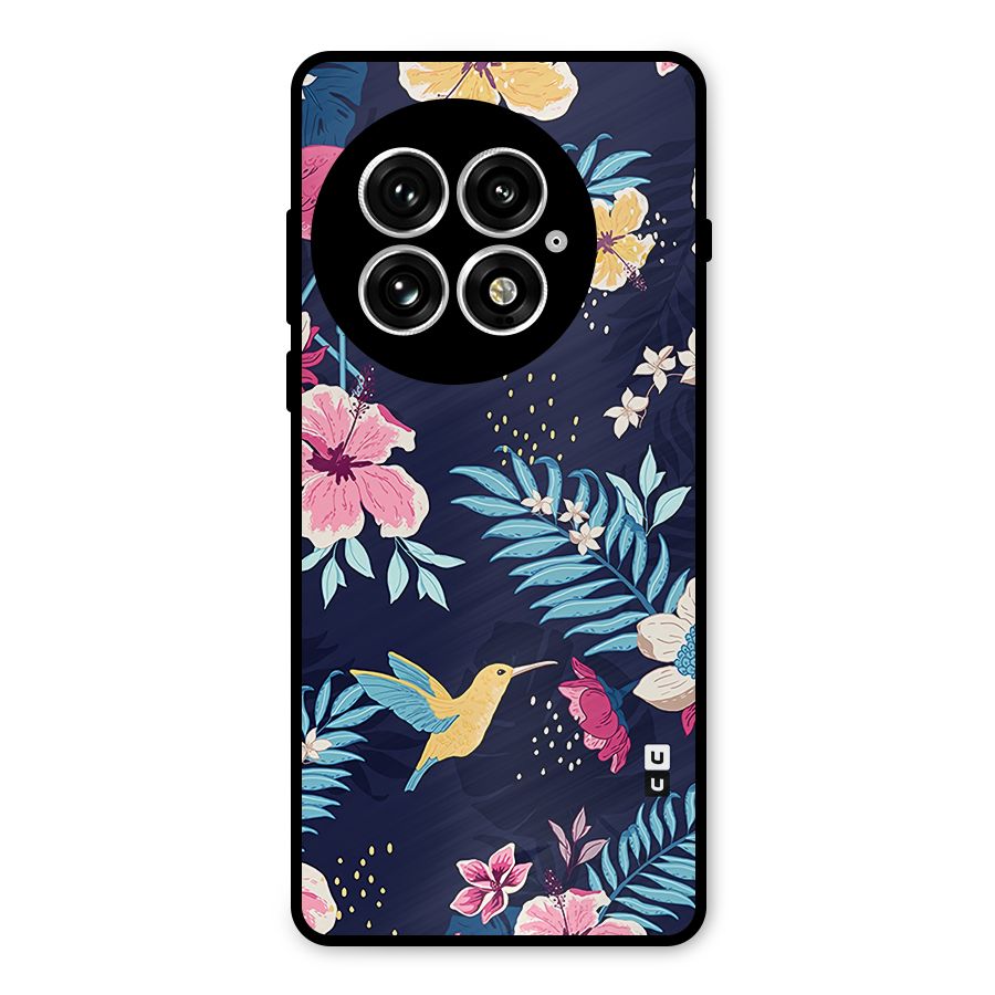 Tropical Flamingo Pattern Metal Back Case for OnePlus 13
