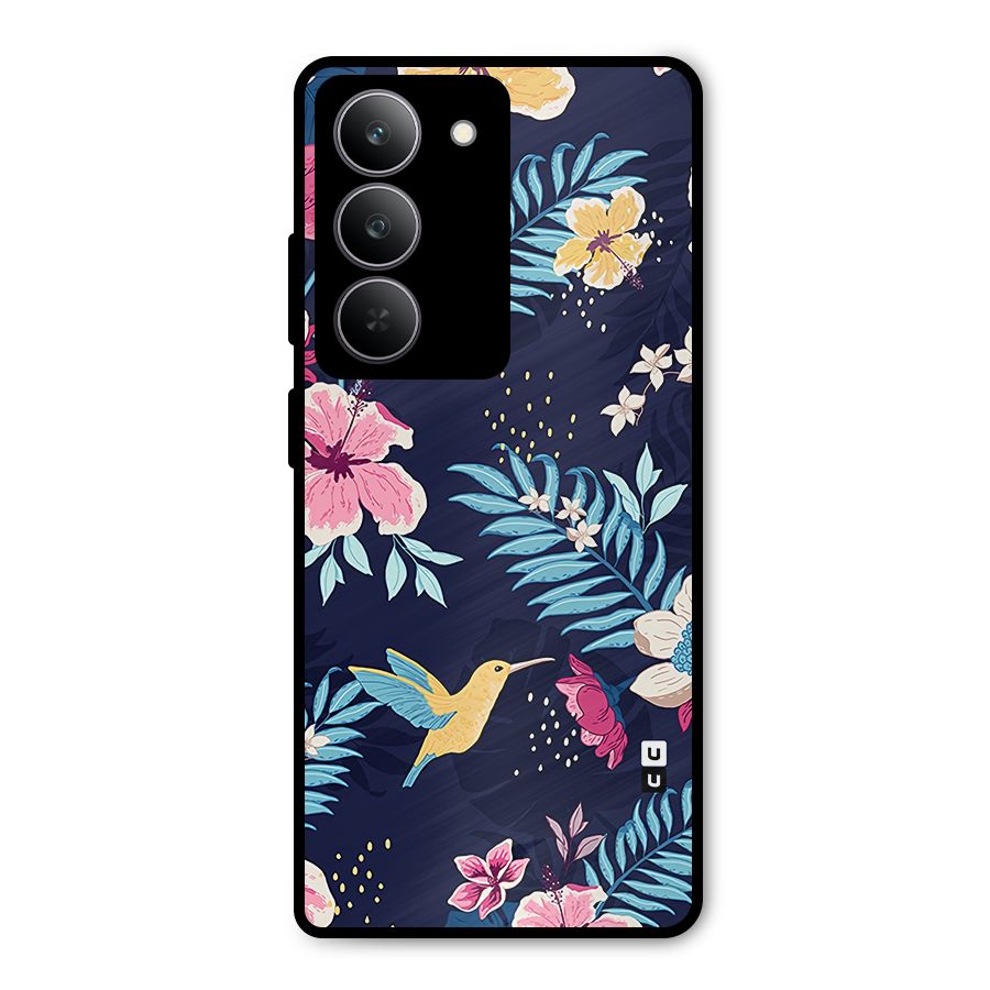 Tropical Flamingo Pattern Metal Back Case for Realme 14x