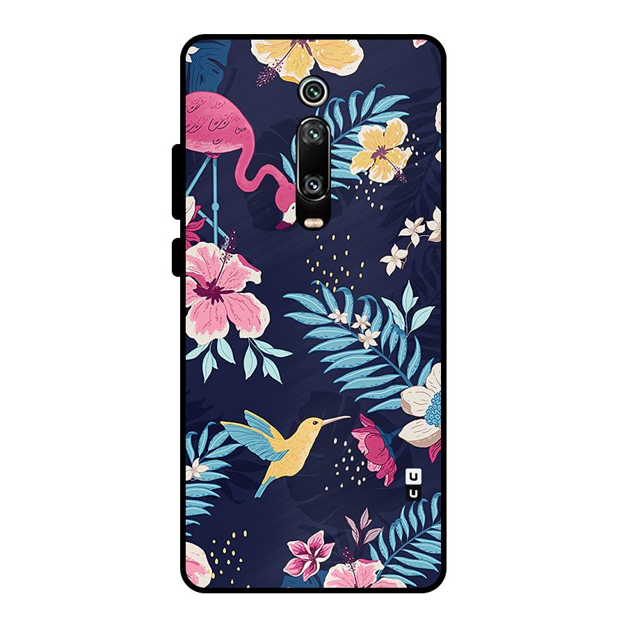 Tropical Flamingo Pattern Metal Back Case for Redmi K20 Pro