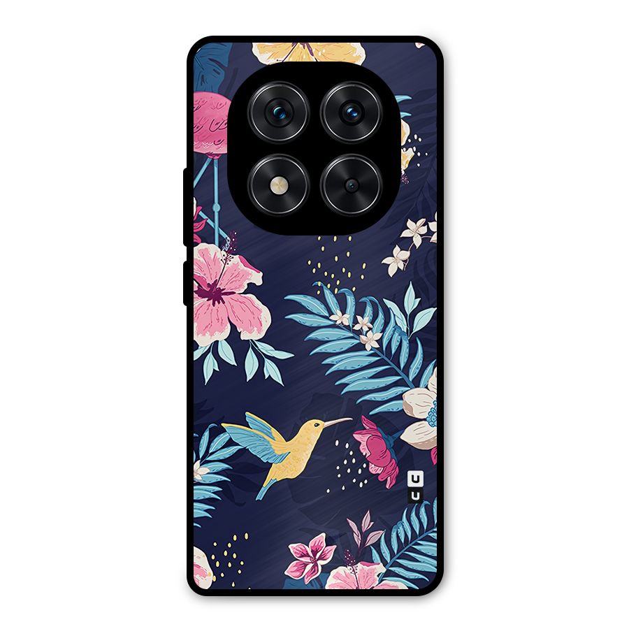Tropical Flamingo Pattern Metal Back Case for Redmi Note 14 Pro 5G