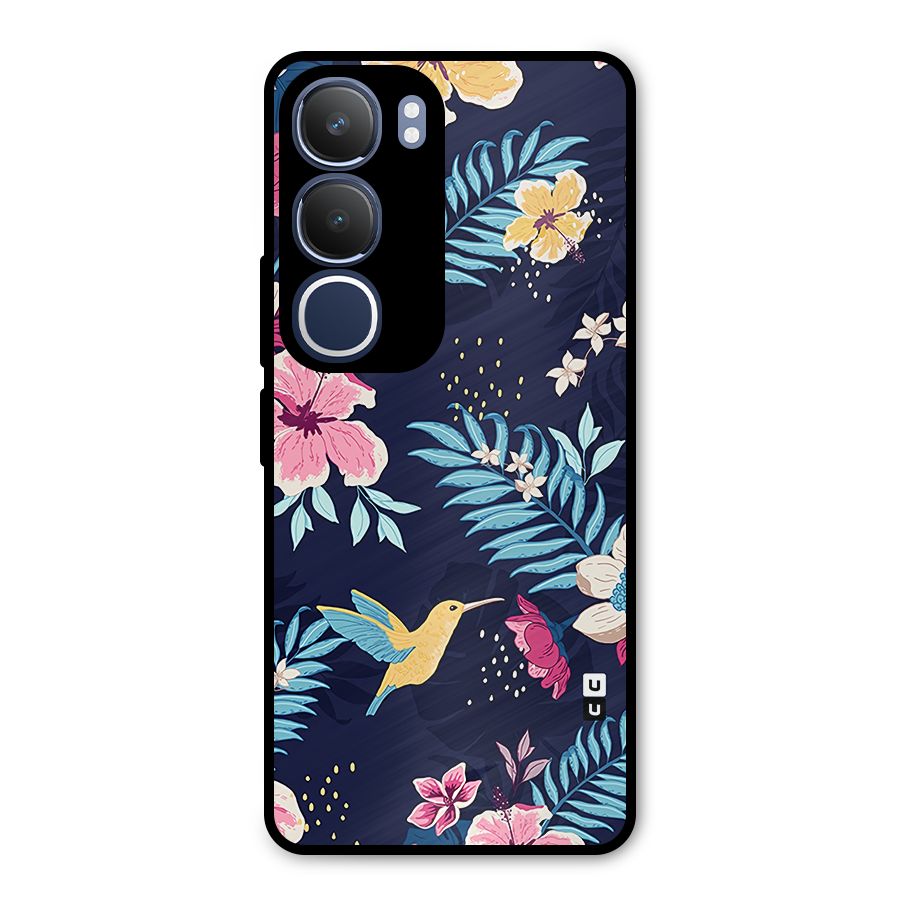 Tropical Flamingo Pattern Metal Back Case for Vivo Y29