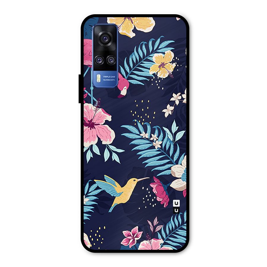 Tropical Flamingo Pattern Metal Back Case for Vivo Y31