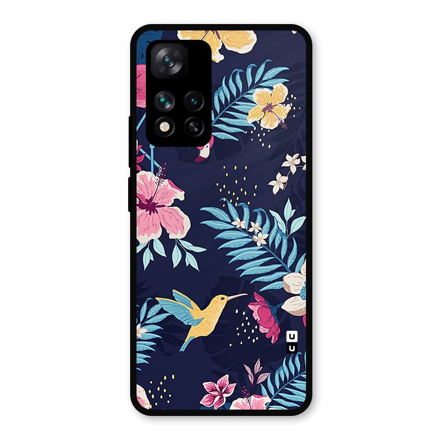Tropical Flamingo Pattern Metal Back Case for Xiaomi 11i Hypercharge 5G