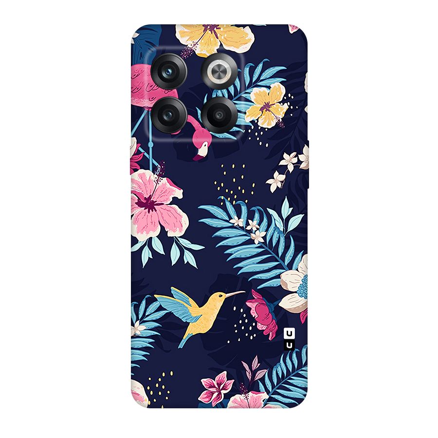 Tropical Flamingo Pattern Original Polycarbonate Back Case for OnePlus 10T