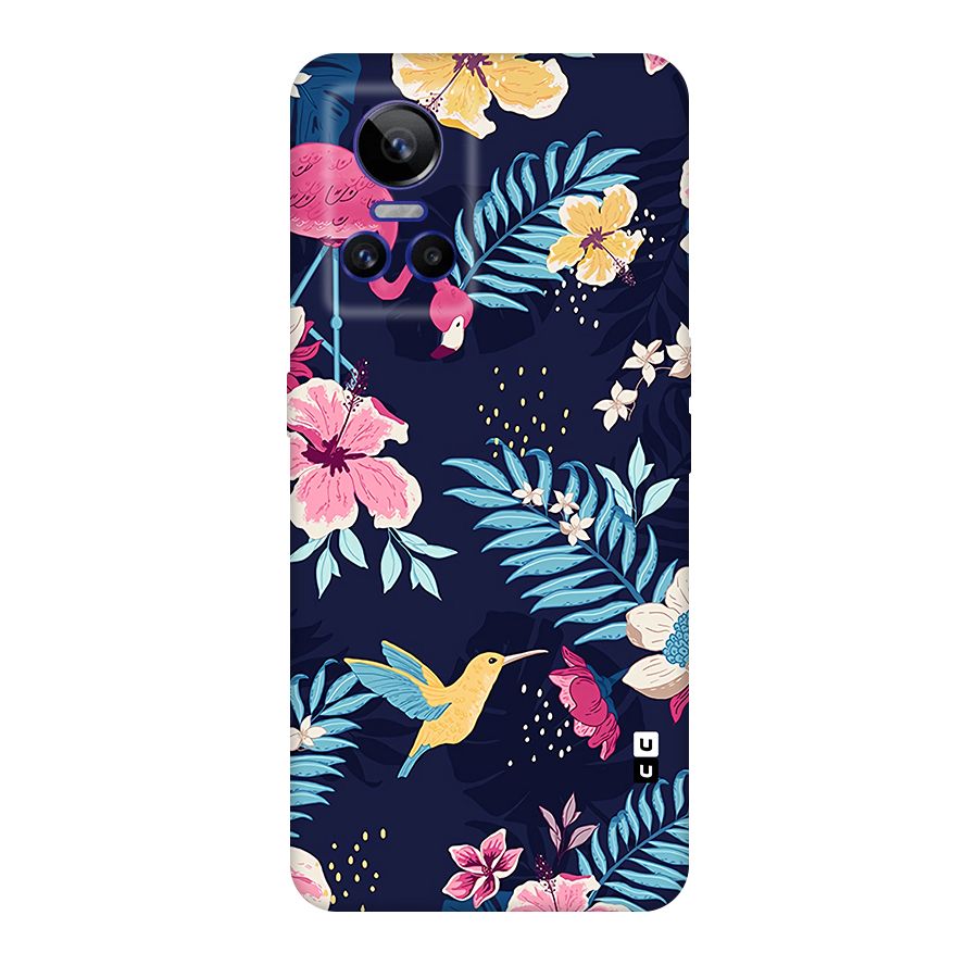 Tropical Flamingo Pattern Original Polycarbonate Back Case for Realme GT Neo 3