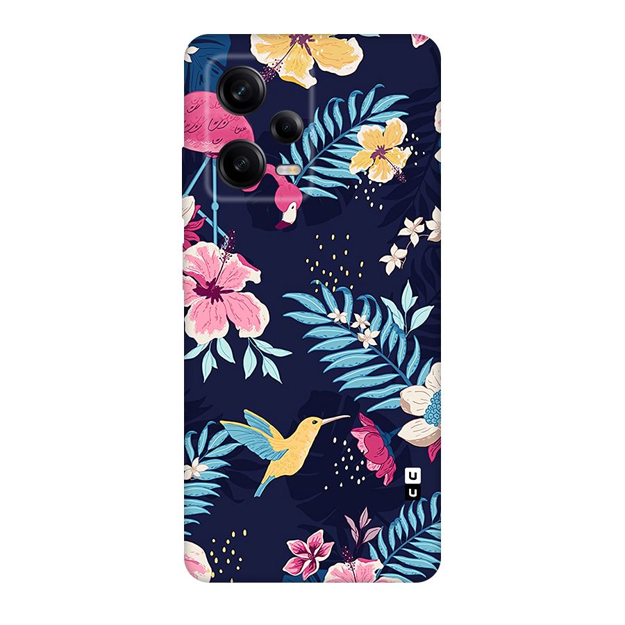 Tropical Flamingo Pattern Original Polycarbonate Back Case for Redmi Note 12 Pro