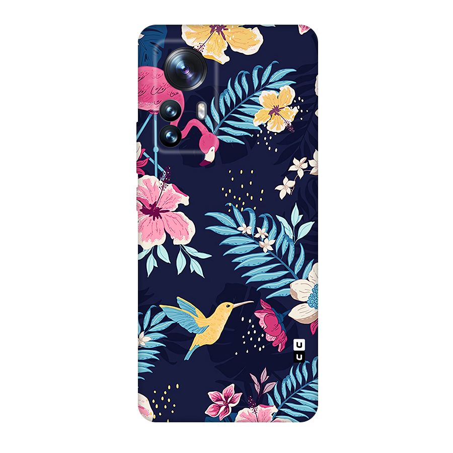 Tropical Flamingo Pattern Original Polycarbonate Back Case for Xiaomi 12 Pro