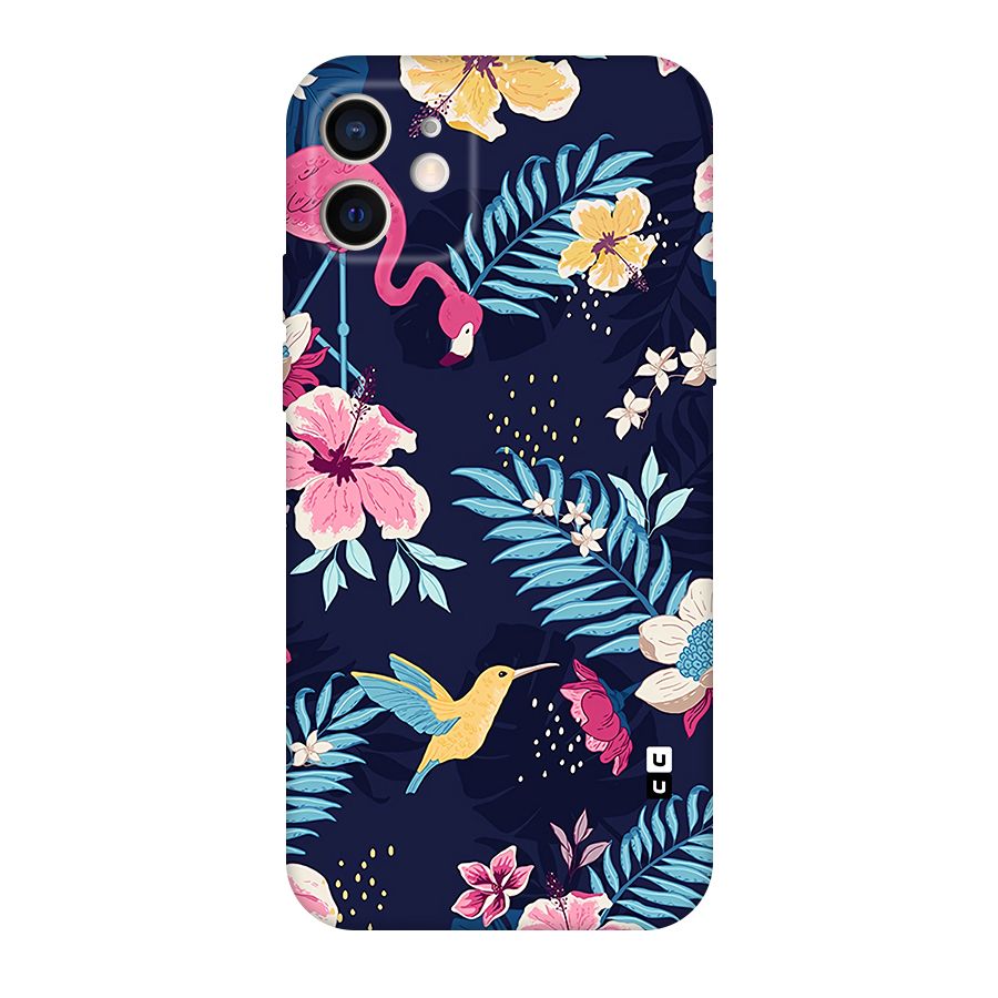 Tropical Flamingo Pattern Original Polycarbonate Back Case for iPhone 12