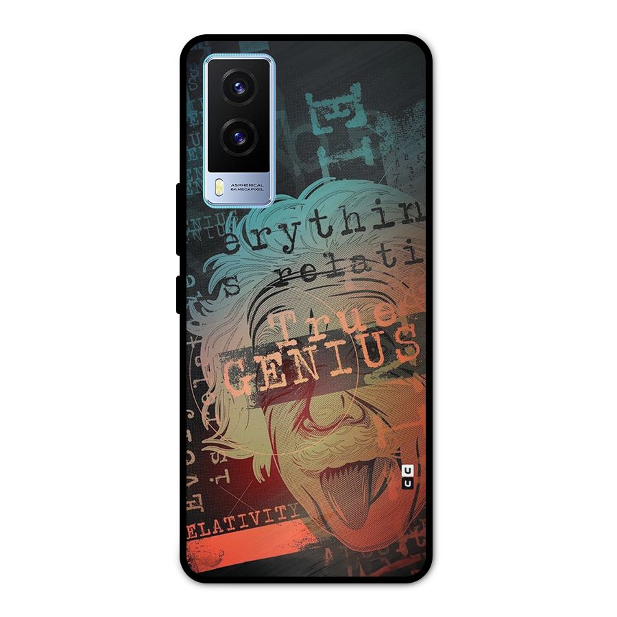 True Genius Metal Back Case for Vivo V21e 5G