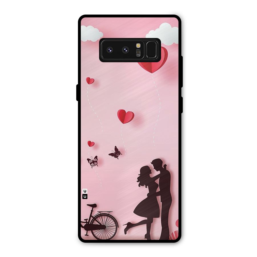 True Love Metal Back Case for Galaxy Note 8
