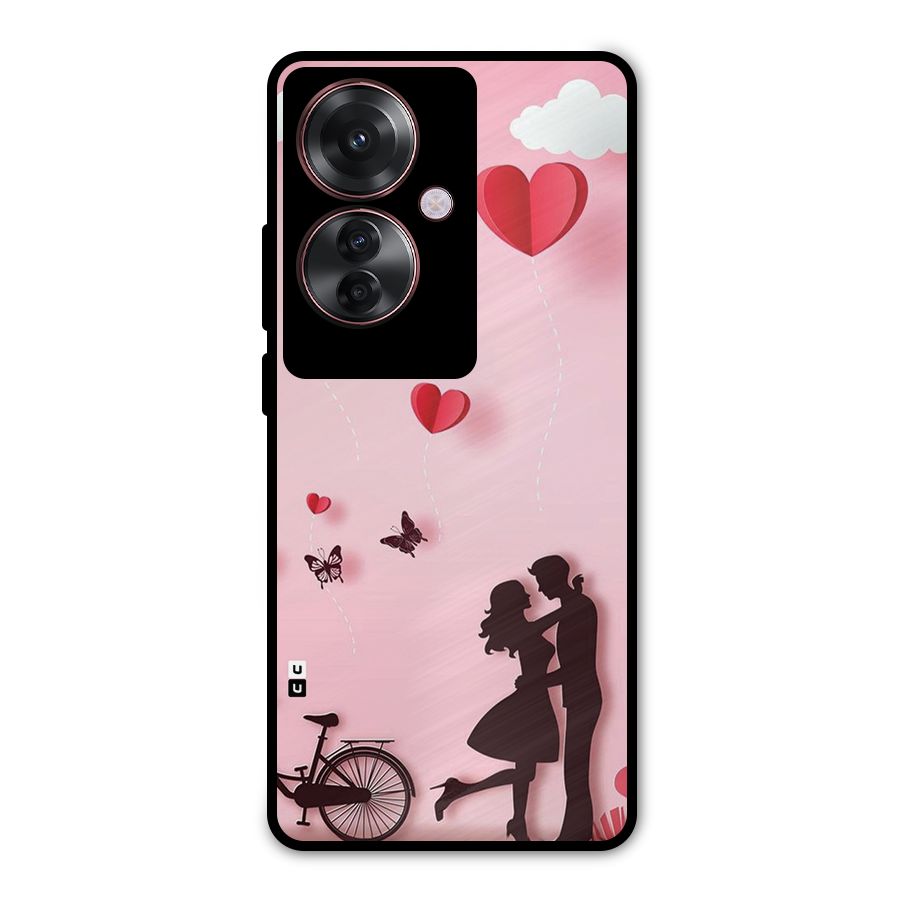 True Love Metal Back Case for Oppo F25 Pro