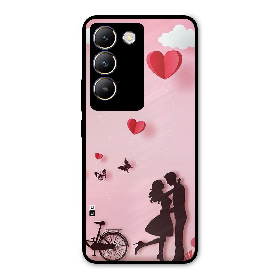 True Love Metal Back Case for Vivo T3 5G
