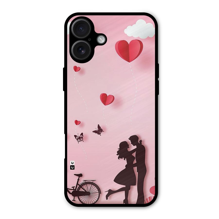 True Love Metal Back Case for iPhone 16 Plus