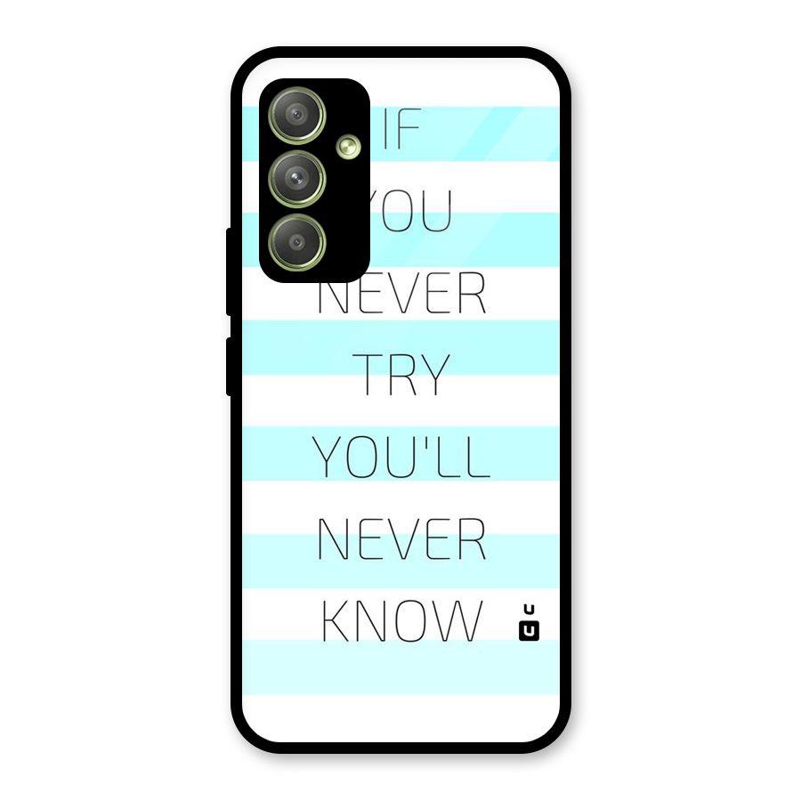Try Know Glass Back Case for Galaxy A54