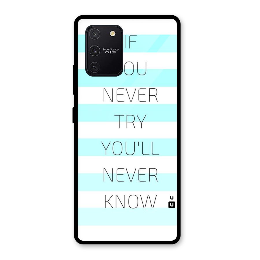 Try Know Glass Back Case for Galaxy S10 Lite