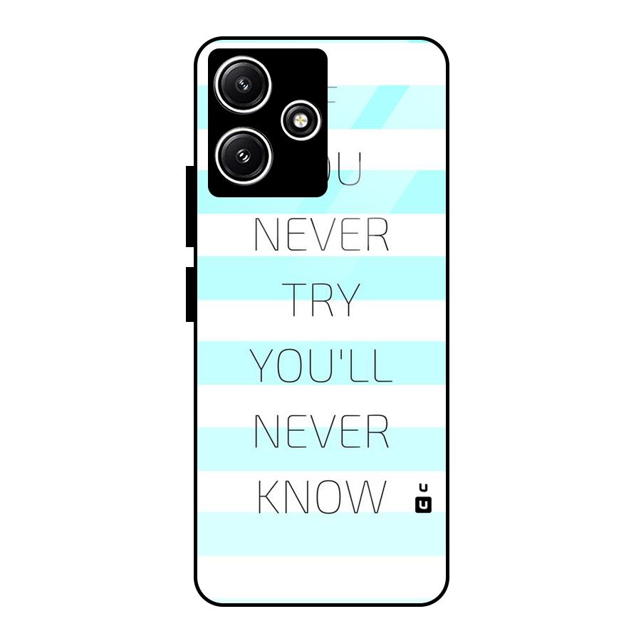 Try Know Glass Back Case for Poco M6 Pro