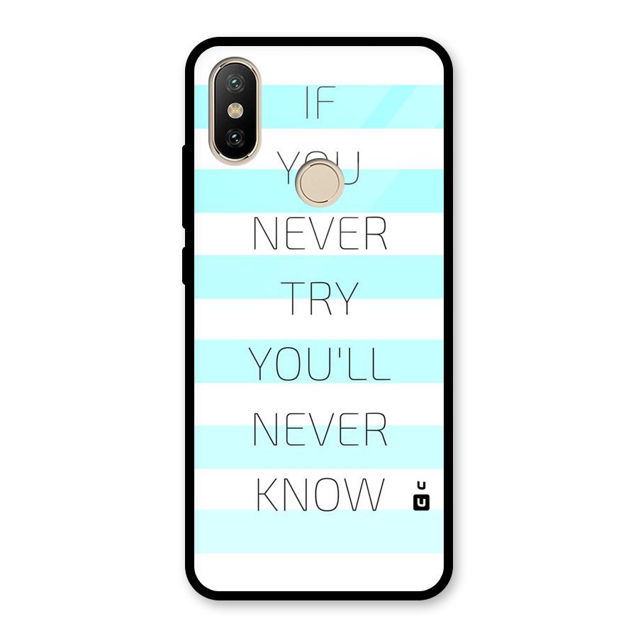Try Know Glass Back Case for Redmi A2