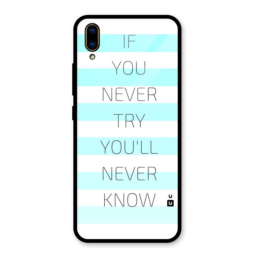 Try Know Glass Back Case for Vivo V11 Pro