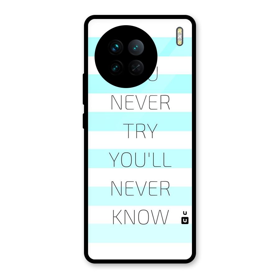 Try Know Glass Back Case for Vivo X90
