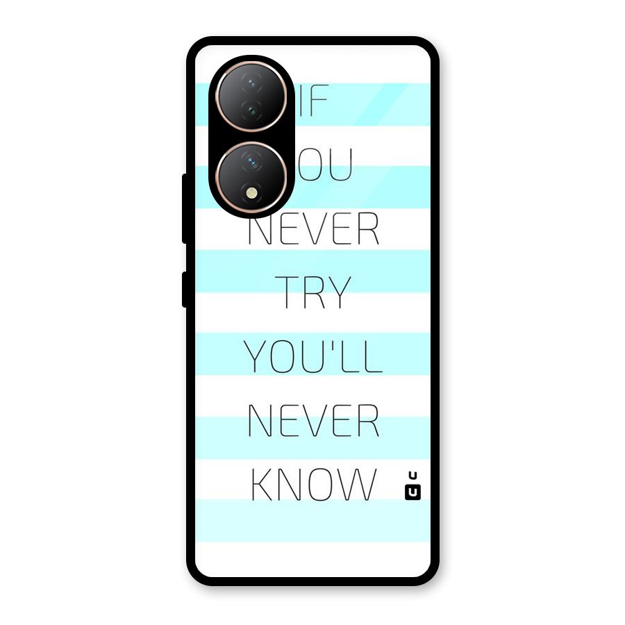Try Know Glass Back Case for Vivo Y100A