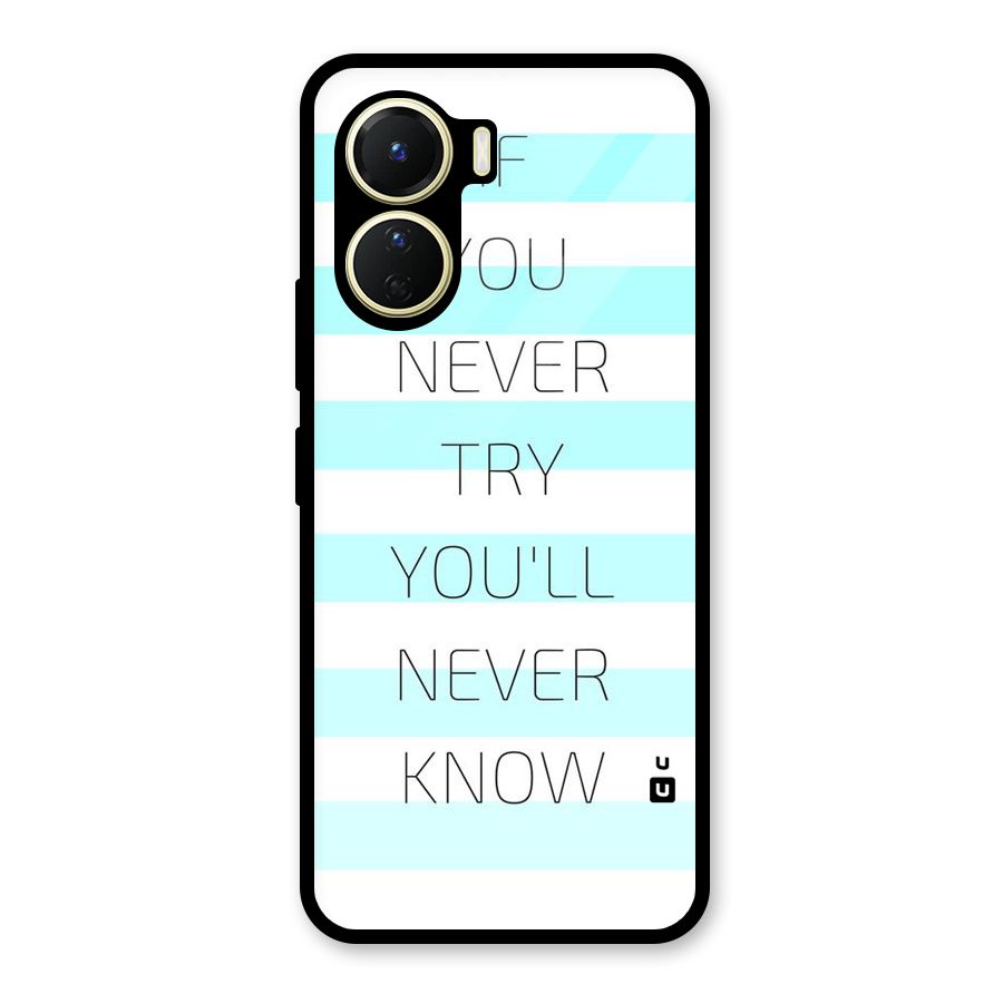 Try Know Glass Back Case for Vivo Y16