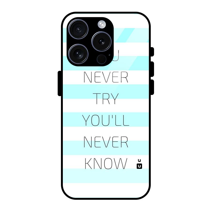 Try Know Glass Back Case for iPhone 15 Pro