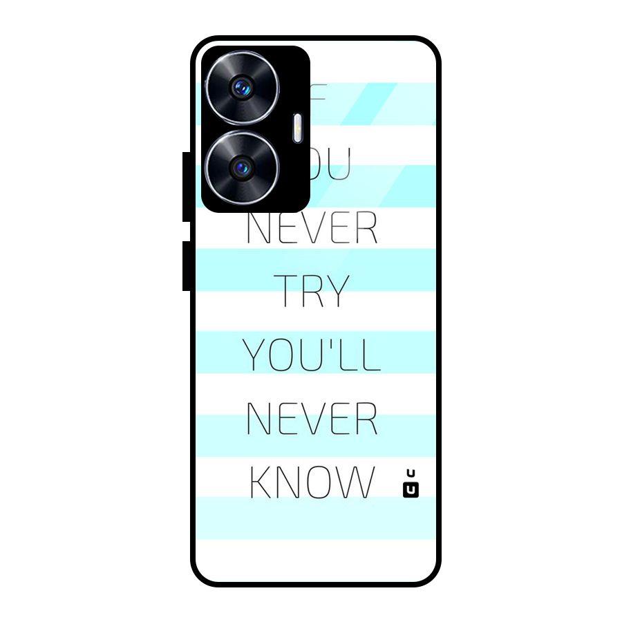 Try Know Glass Back Case for realme C55