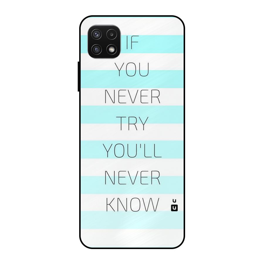 Try Know Metal Back Case for Galaxy A22 5G