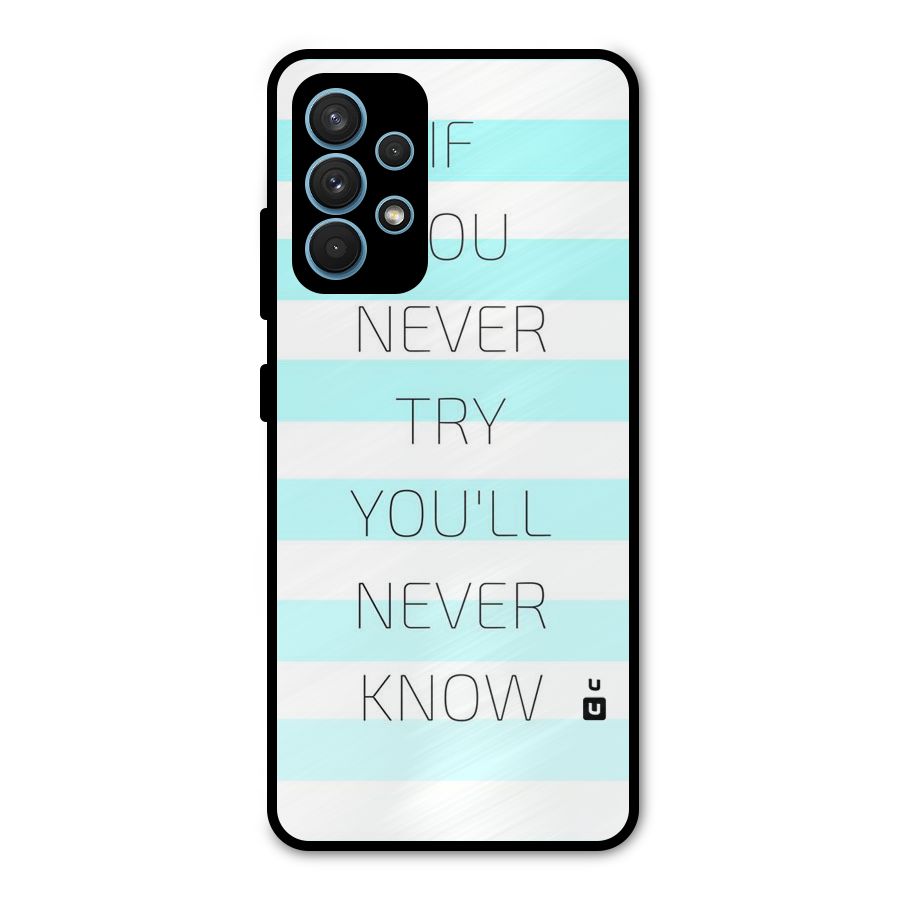 Try Know Metal Back Case for Galaxy A32