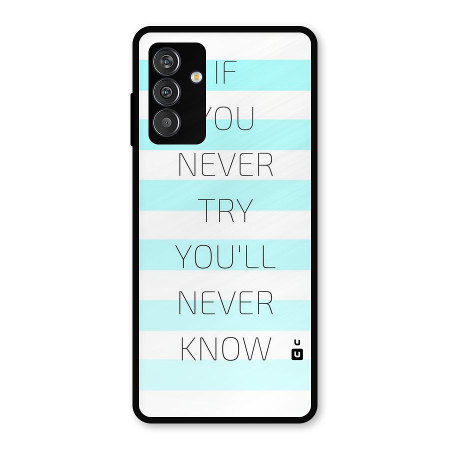 Try Know Metal Back Case for Galaxy F13
