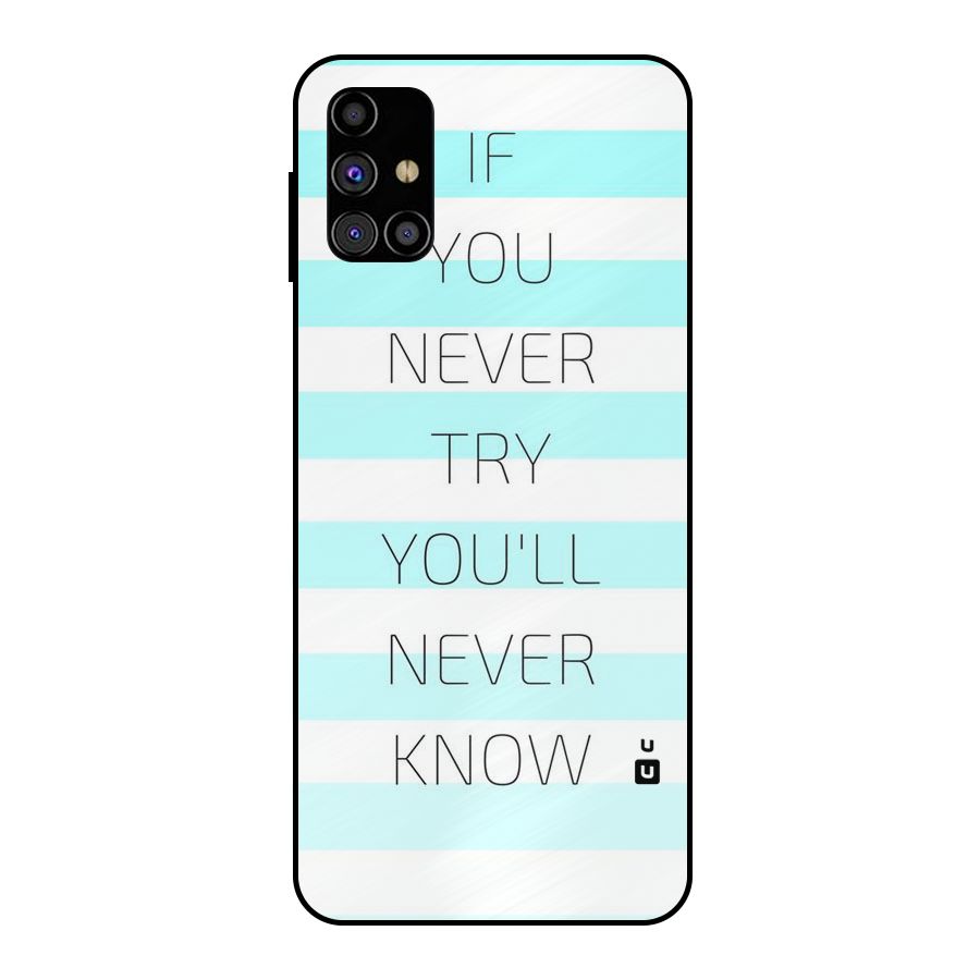 Try Know Metal Back Case for Galaxy M31s