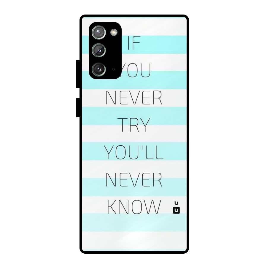 Try Know Metal Back Case for Galaxy Note 20