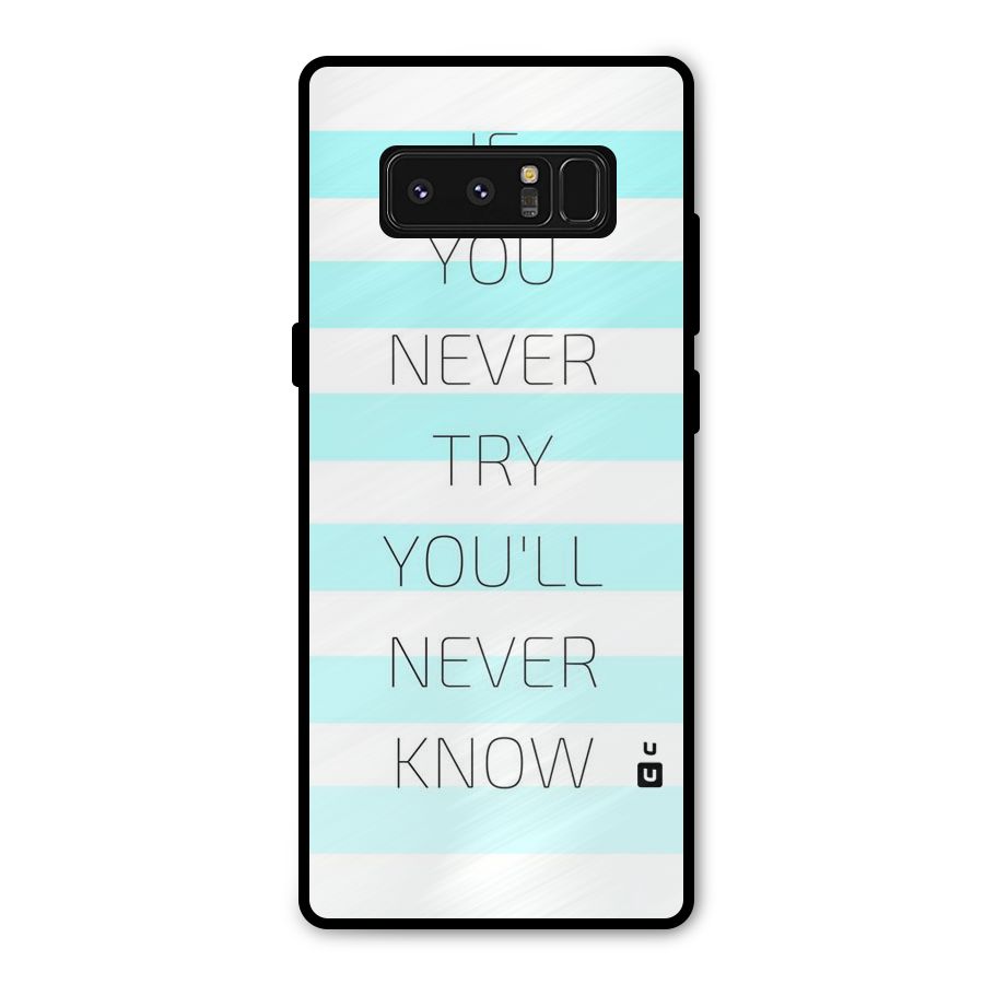 Try Know Metal Back Case for Galaxy Note 8
