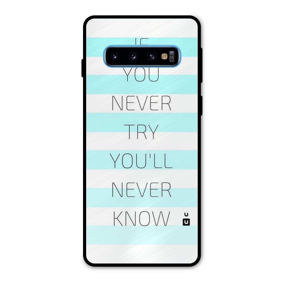Try Know Metal Back Case for Galaxy S10