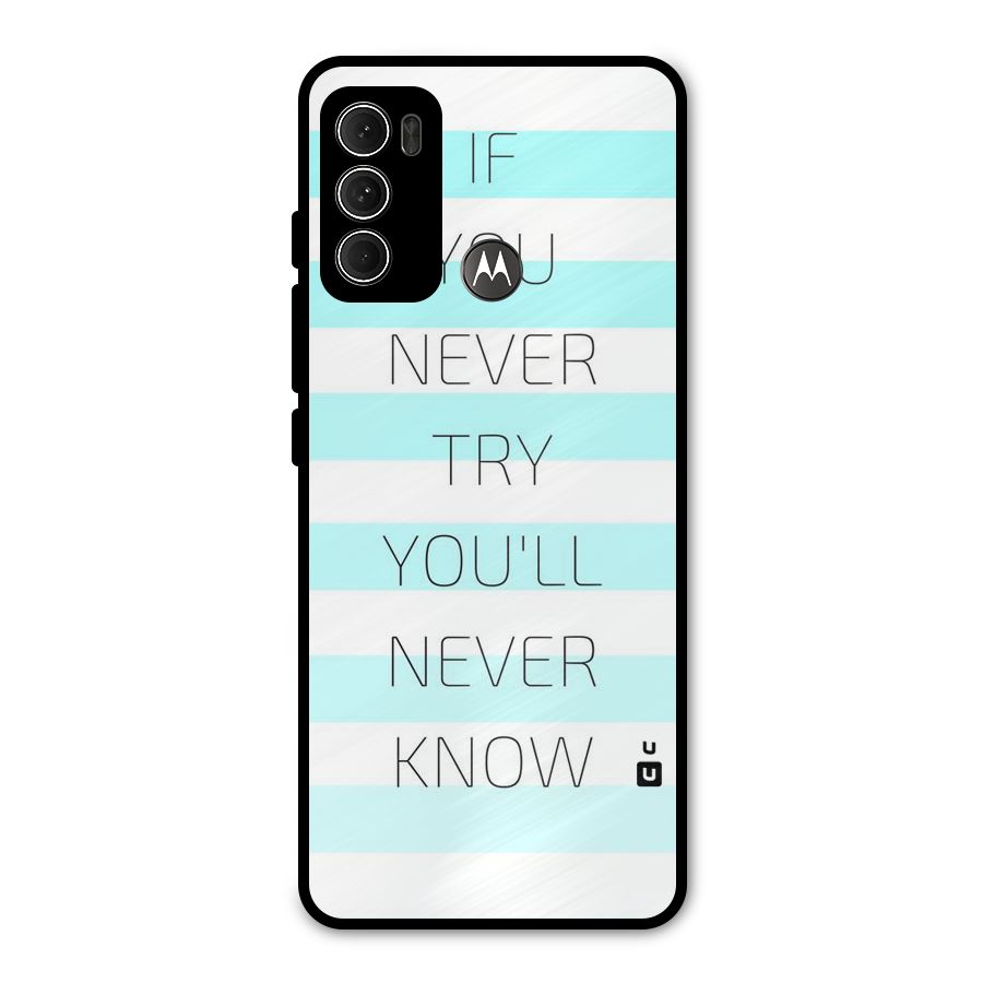 Try Know Metal Back Case for Moto G60