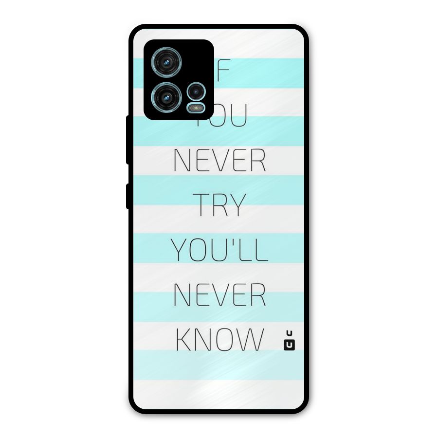 Try Know Metal Back Case for Moto G72
