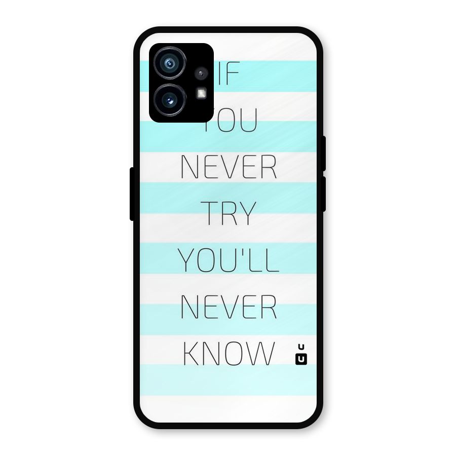 Try Know Metal Back Case for Nothing Phone 1