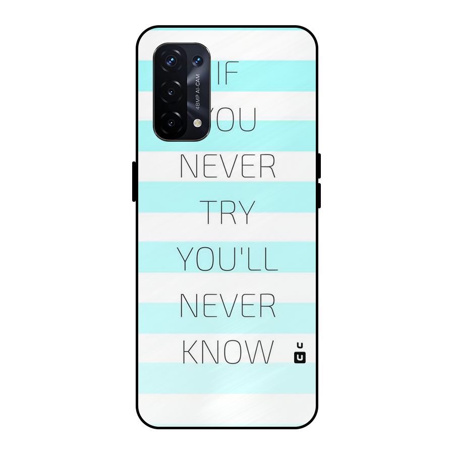 Try Know Metal Back Case for Oppo A74 5G