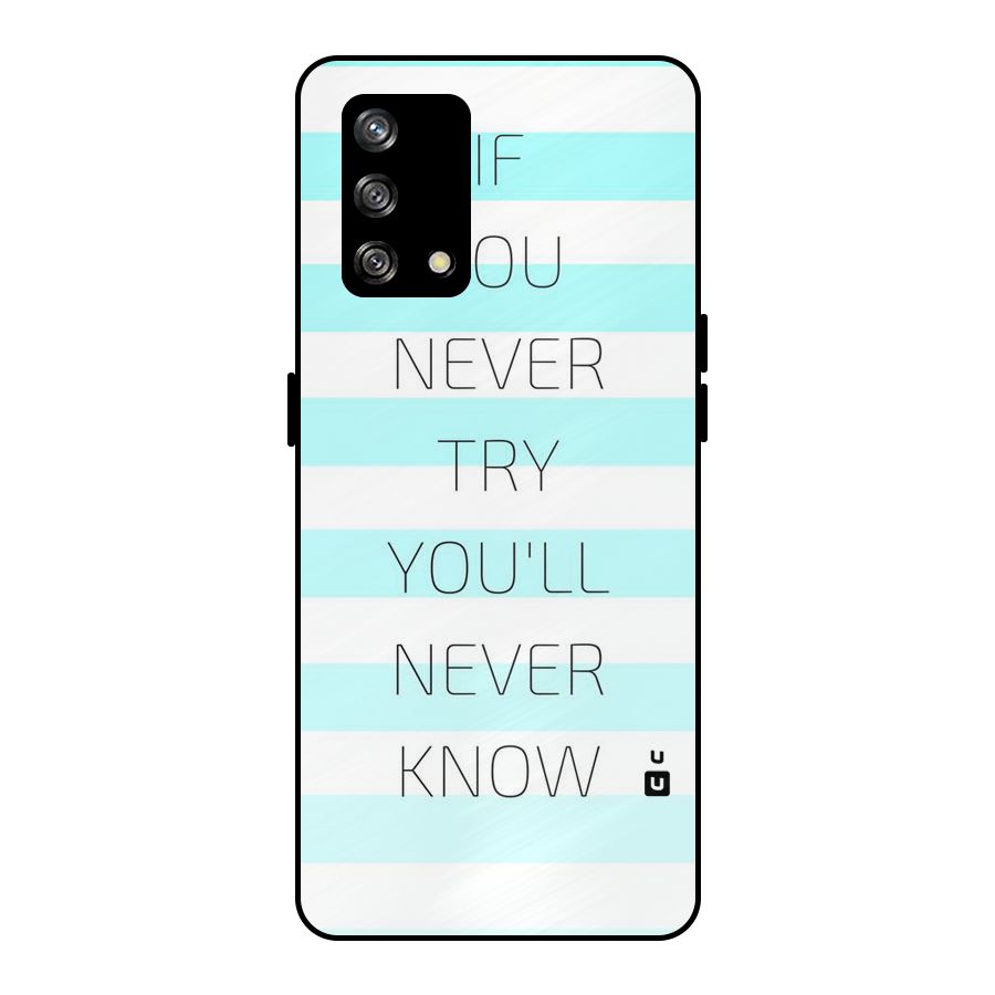 Try Know Metal Back Case for Oppo F19