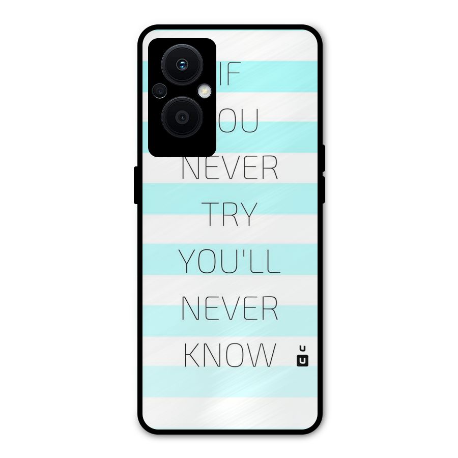 Try Know Metal Back Case for Oppo F21 Pro 5G