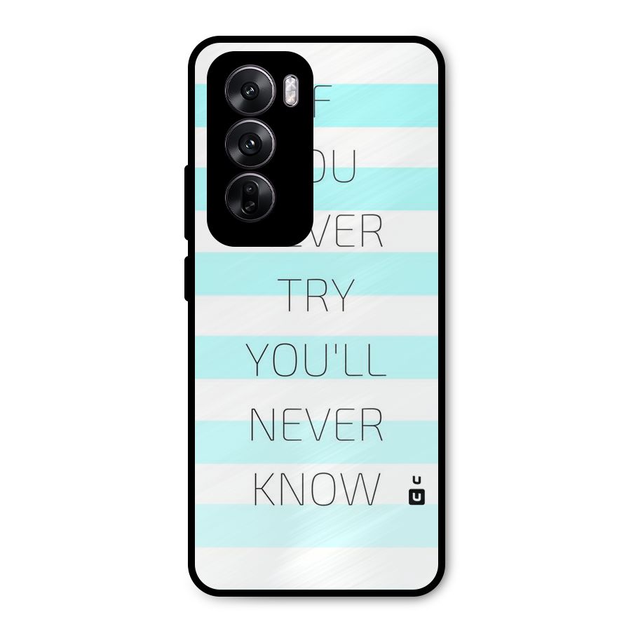 Try Know Metal Back Case for Oppo Reno12