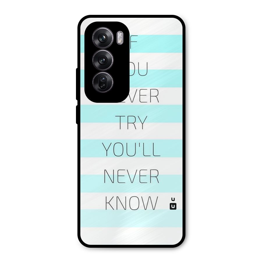 Try Know Metal Back Case for Oppo Reno12 Pro