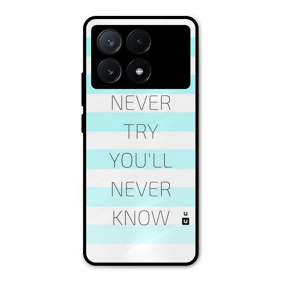 Try Know Metal Back Case for Poco X6 Pro