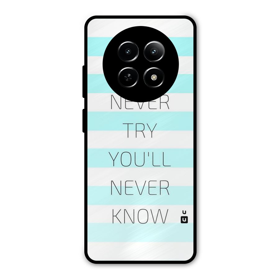 Try Know Metal Back Case for Realme 12x 5G