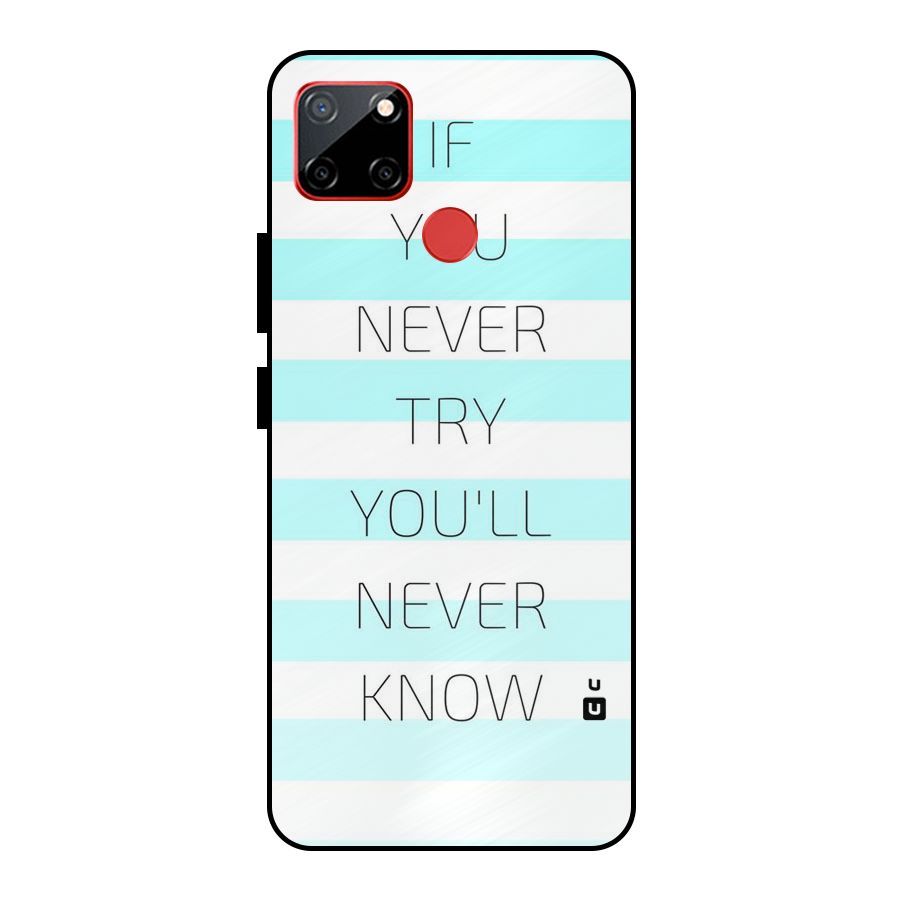 Try Know Metal Back Case for Realme C12