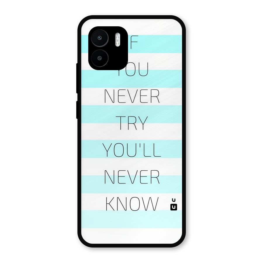 Try Know Metal Back Case for Redmi A2